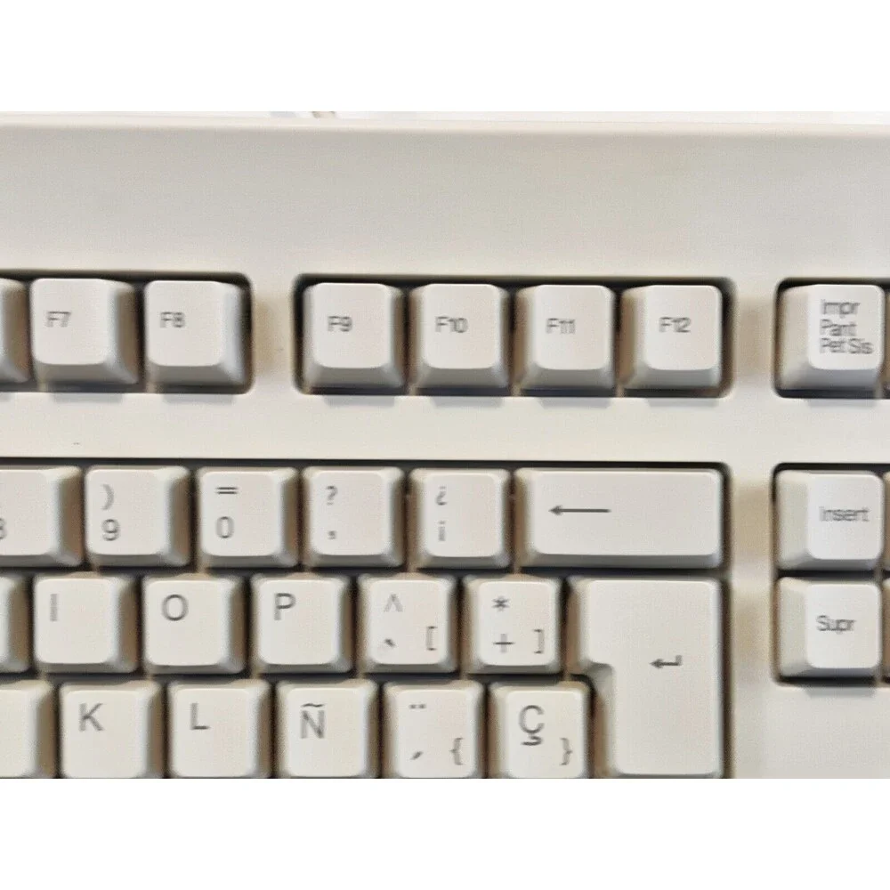 VTG Keytronic Model E05366SPPS2-C Wired PS/2 Spanish Keyboard USB Adapter WORKS